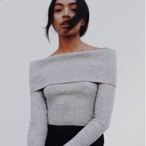 Off the shoulder sweater